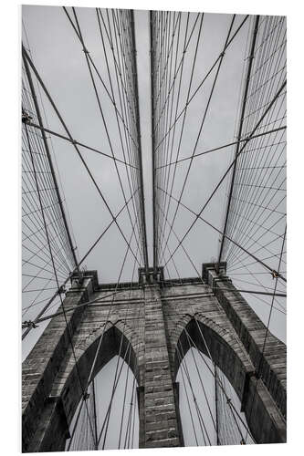 Foam board print Brooklyn Bridge in New York