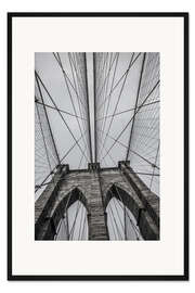 Gerahmter Kunstdruck Brooklyn Bridge in New York