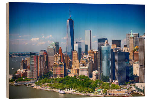 Trebilde Manhattan Skyline on a summer afternoon