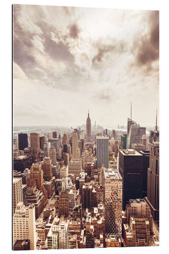 Quadro em plexi-alumínio Bronze Manhattan skyline