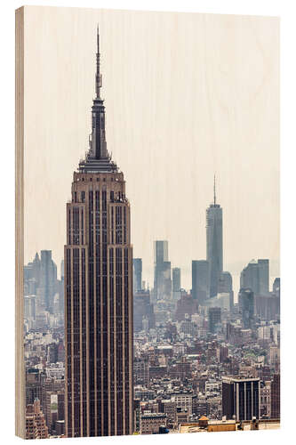 Holzbild New York City - Empire State Building