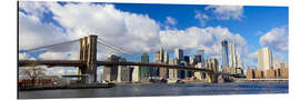 Aluminium print Panoramic Brooklyn Bridge and Manhattan skyline