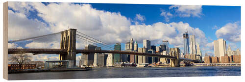 Puutaulu Panoramic Brooklyn Bridge and Manhattan skyline