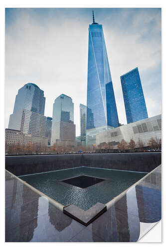 Vinilo para la pared Monumento en memoria del 11 de septiembre, Nueva York