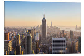 Stampa su alluminio  Skyline del centro di Manhattan