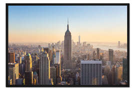 Gerahmter Kunstdruck Manhattan–Skyline
