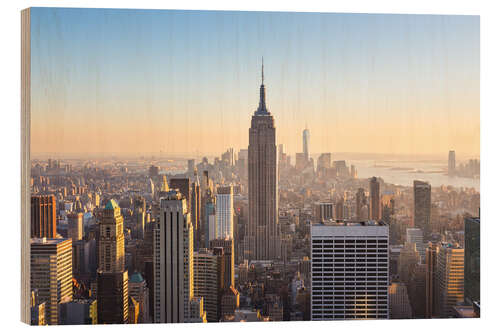 Holzbild Manhattan–Skyline