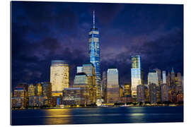 Cuadro de plexi-alu Manhattan skyline at night