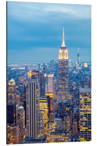 Aluminium print New York City skyline