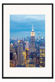 Gerahmter Kunstdruck Skyline von New York