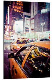 Magnettafel Yellow Cabs and City Lights