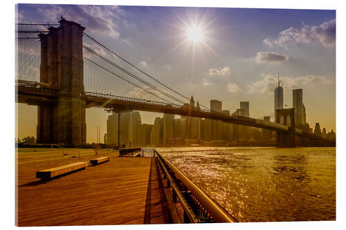 Akrylglastavla Brooklyn Bridge, New York, USA