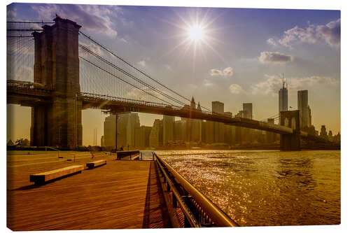 Canvastavla Brooklyn Bridge, New York, USA