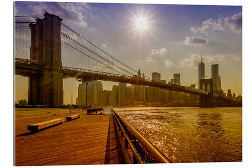 Tableau en plexi-alu Pont de Brooklyn à New York