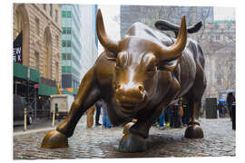 Hartschaumbild Börsen-Bulle in Lower Manhattan