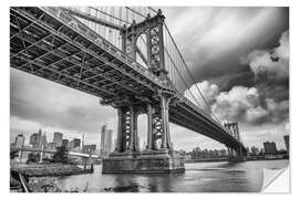 Selvklebende plakat The Manhattan Bridge