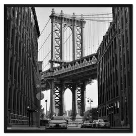 Gerahmter Kunstdruck In den Straßen von Brooklyn