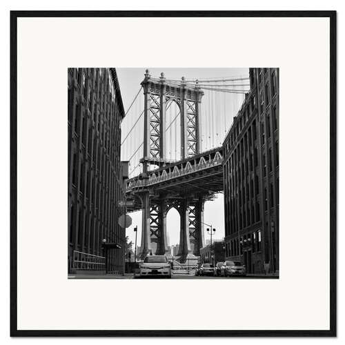 Impresión de arte enmarcada En las calles de Brooklyn