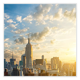 Tableau  Lever de soleil à Manhattan, New York