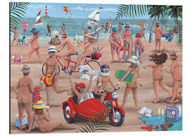 Magnettafel Der FKK-Strand