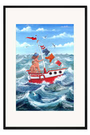 Gerahmter Kunstdruck Bottoms Up!