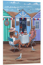 Obraz na PCV Beach Huts Afternoon Tease (Variant 1) - Peter Adderley