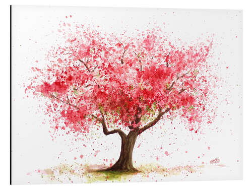 Aluminium print Cherry tree