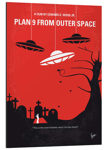 Cuadro de aluminio Plan 9 From Outer Space