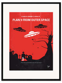 Inramat konsttryck Plan 9 From Outer Space