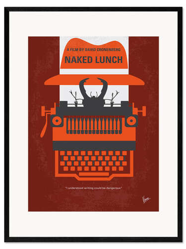 Kunsttryk i ramme Naked Lunch