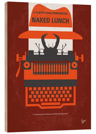 Cuadro de madera Naked Lunch