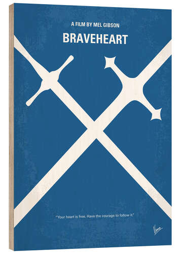 Wood print Braveheart