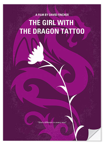 Wandsticker The Girl With The Dragon Tattoo