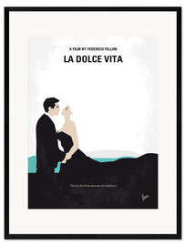 Impression artistique encadrée La dolce vita (anglais)