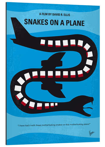 Aluminiumsbilde Snakes On A Plane