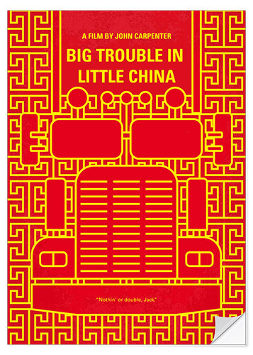 Selvklebende plakat Big Trouble In Little China