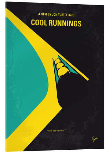 Quadro em acrílico Cool Runnings - Jamaica Abaixo de Zero (inglês)