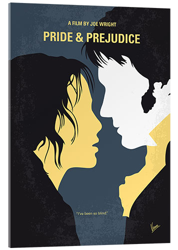 Quadro em acrílico Pride & Prejudice - Orgulho e Preconceito (inglês)