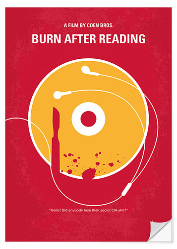 Naklejka na ścianę Burn After Reading