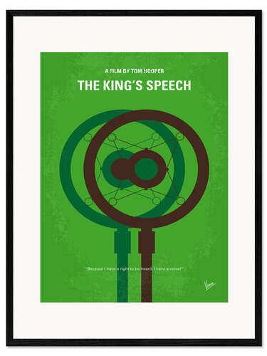 Impresión de arte enmarcada The King's Speech