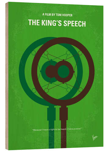 Quadro de madeira The King's Speech