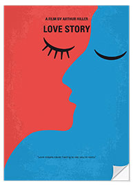 Selvklæbende plakat Love Story