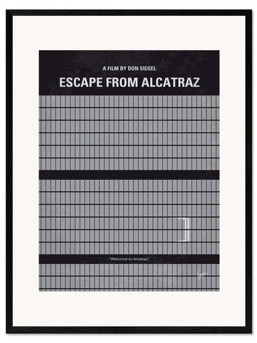 Impressão artística com moldura Escape From Alcatraz