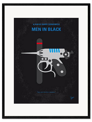 Gerahmter Kunstdruck Men In Black