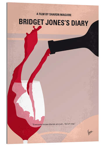 Quadro em plexi-alumínio Bridget Jones's Diary- O diário de Bridget Jones (inglês)