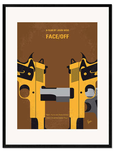 Gerahmter Kunstdruck Face/Off