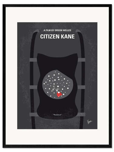 Impression artistique encadrée Citizen Kane (anglais)