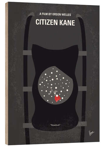 Wood print Citizen Kane