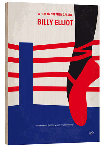 Tableau en bois Billy Elliot (anglais)