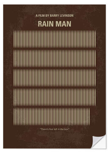 Selvklebende plakat Rain Man